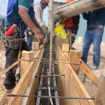 Detalle de armado de acero en obra